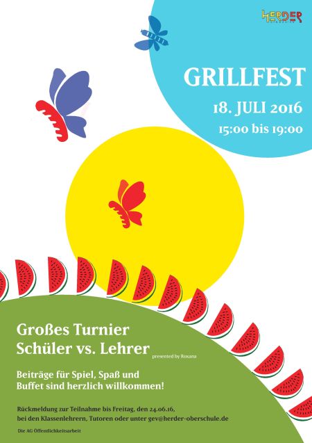 Plakat für das Sommerfest